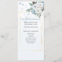 Cerimônia de Casamento Floral Dourada de Inverno A