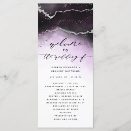 Programa Cerimônia de casamento ultra violeta de Eethal Mis