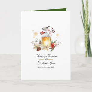Programa Charme de Casamento de Inverno de Pinheiro e Abeto