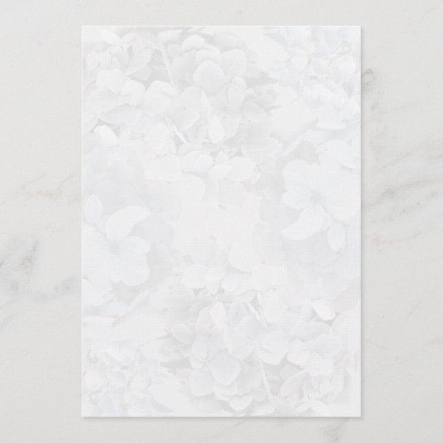 Programa Cinza Hydrangea Floral Program Fan Paper (Frente)