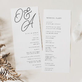 Programa Cinza | Script Watermark Monograma Wedding