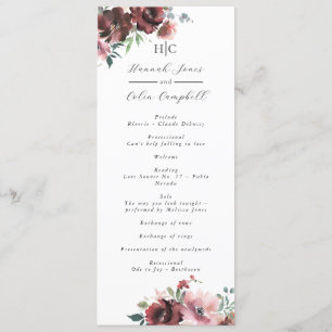 Programa Clássico Burgundy Blush Rosa e Peony
