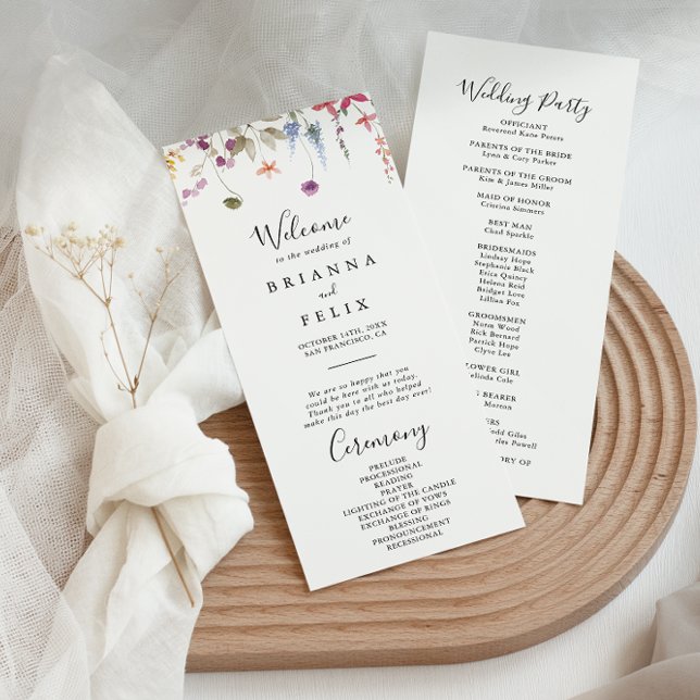 Programa Clássico de Casamento Floral Selvagem Sel (Criador carregado)