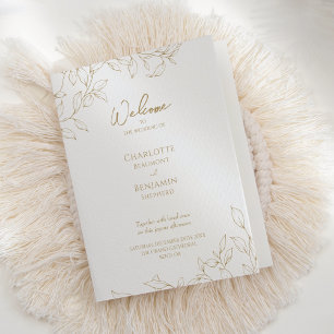 Programa Clássico de Casamento Verde Dourado