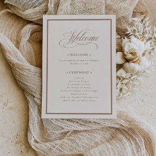 Programa Clássico Marfim e Taupe Casamento Luxuoso Neutro