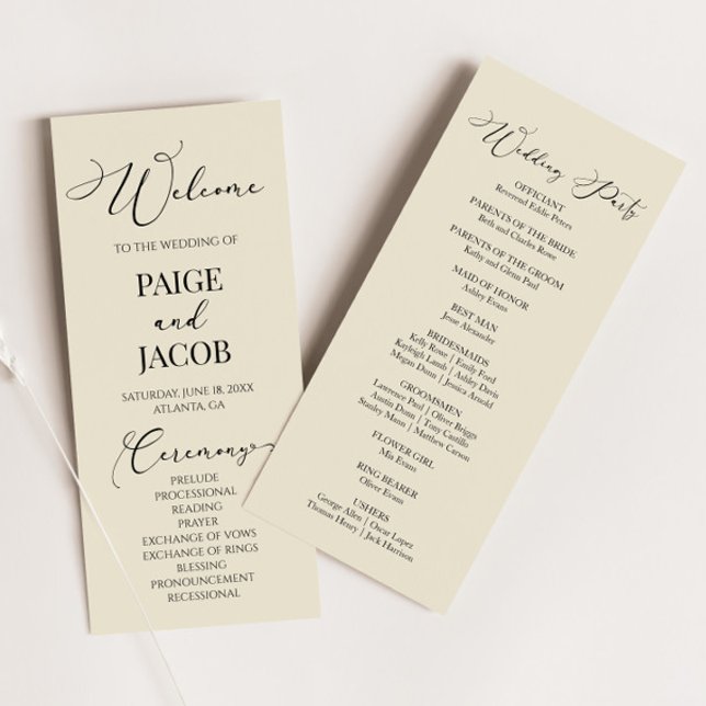 Programa Clássico Moderno Minimalista Minimalista Casamento (Criador carregado)