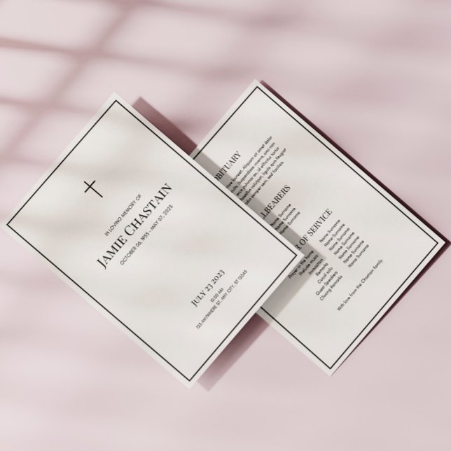 Programa Clássico na Ordem de Serviço Funeral de Memória de (Criador carregado)