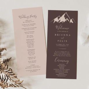 Programa Clear Mountain Country Weding