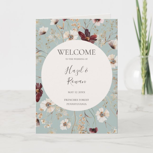 Programa Cobre Burgundy | Casamento Dobrado em Teal (Frente)