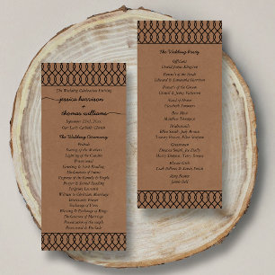 Programa Coleção de Casamentos de Kraft Whimsical Modern