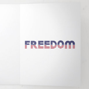 Programa Com Borda Tripla Bandeira da Liberdade Americana para Patriótica e 