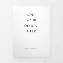 Letra casual de 5"x7" com três vezes