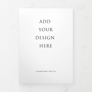 Programa Com Borda Tripla Letra casual de 5"x7" com três vezes