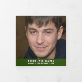 Programa Com Borda Tripla Limão branco verde escuro Foto personalizada do se