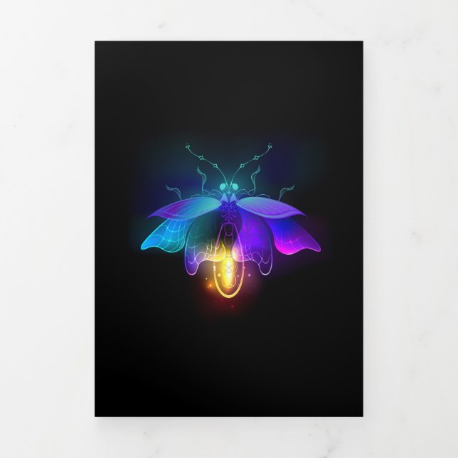 Programa Com Borda Tripla Neon Firefly a preto (Cobrir)