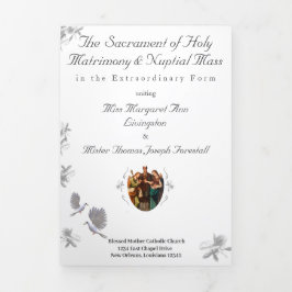 Programa Com Borda Tripla Unidade Nupcial Latim MasTrivezes - Letra Fold Pro