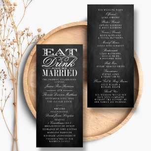 Programa Coma, Beba E Seja Casado De Chalkboard