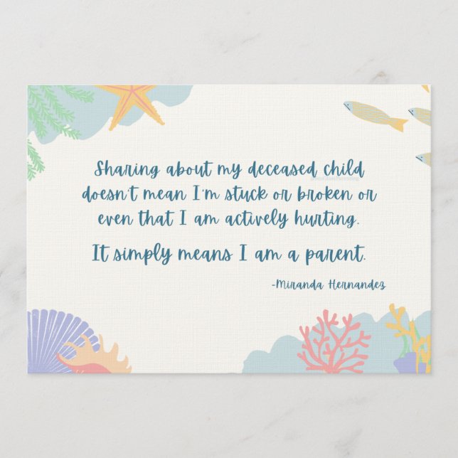 Programa Compartilhando sobre meu filho falecido b/c Eu sou (Frente)