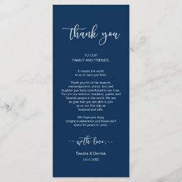 Programa Configuração de local jantado Obrigado, Marinho Az