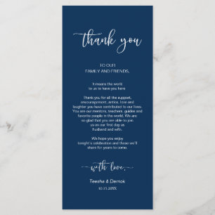 Programa Configuração de local Jantado Obrigado, Marinho az