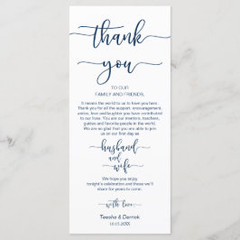 Programa Configuração de local jantado Obrigado, Marinho Az