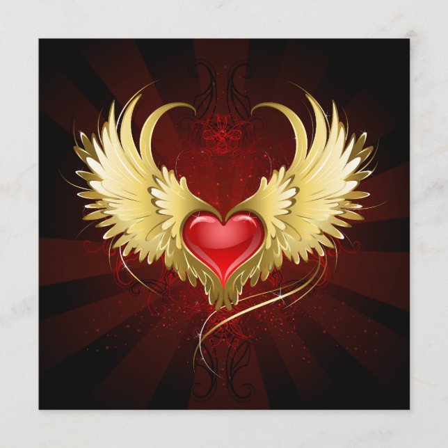 Programa Coração Vermelho com Asas Ouros (Frente)