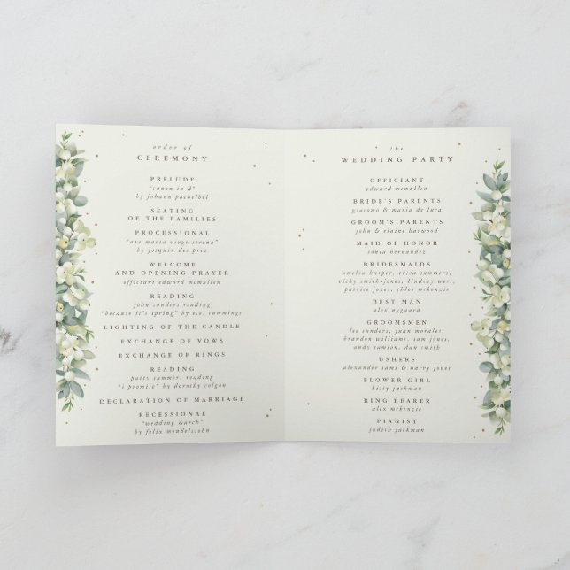 Programa Creme Snowberry+Eucalyptus Casamento no inverno do (Interior)