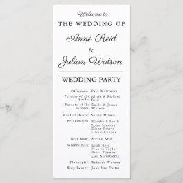 Programa Cronograma de Casamento Moderno Branco e Código QR