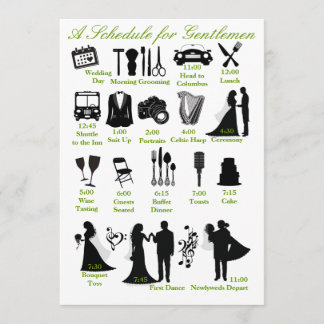 Programa Cronograma de Itinerário de Casamento para Padrinh
