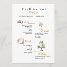Cronograma Plano de Casamento em Aquarela