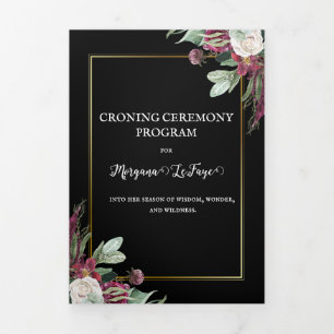 Programa da Cerimônia de Coroação Dark Bloom