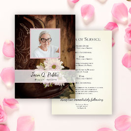 Programa Daisies cor-de-rosa Boots do Serviço Funeral Ocide