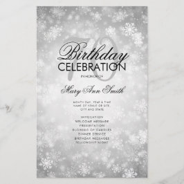 Programa de Aniversário do Inverno 70 Menu Silver 