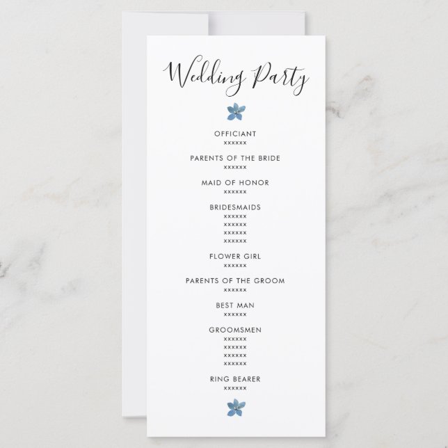 Programa de Boas-vindas ao Casamento 💍 Flores Sel (Verso)
