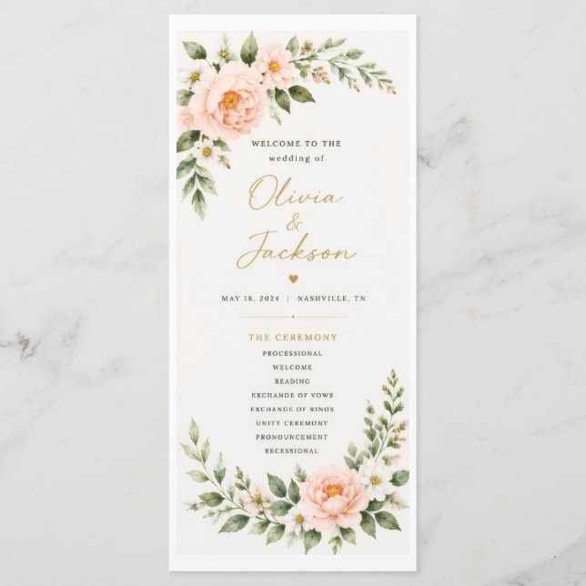 Programa de Casamento (Frente)