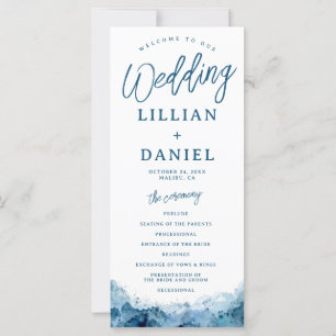 Programa de Casamento Aquarela Oceano Praia