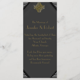 Programa de Casamento Art Deco Posh