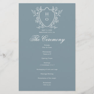Programa de Casamento Azul Caprichoso com Crista F