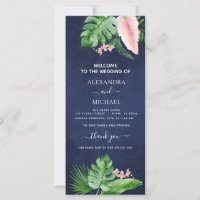Programa de Casamento Azul de Marinho de Palma Tro