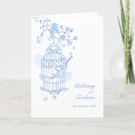 Programa de casamento azul-gaiola para aves