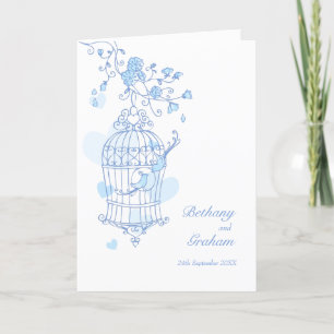 Programa de casamento azul-gaiola para aves