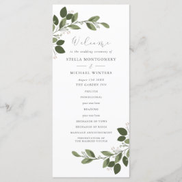 Programa de Casamento Blushing Sprigs