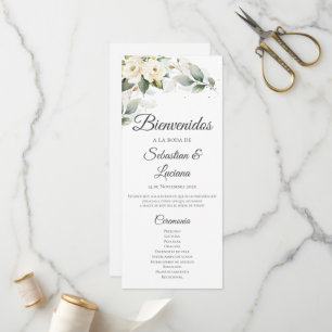 Programa de Casamento Boho Espanhol