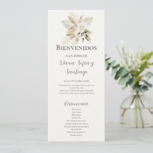 Programa de Casamento Boho Espanhol
