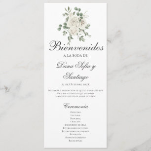 Programa de Casamento Boho Espanhol