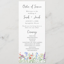 Programa de Casamento Boho Jardim com Flores Silve