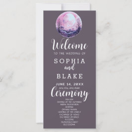 Programa de Casamento Boho Rosa & Branco Lua Cheia