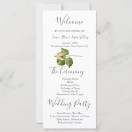 Programa de Casamento Botânico Cor-de-Rosa Esbranq