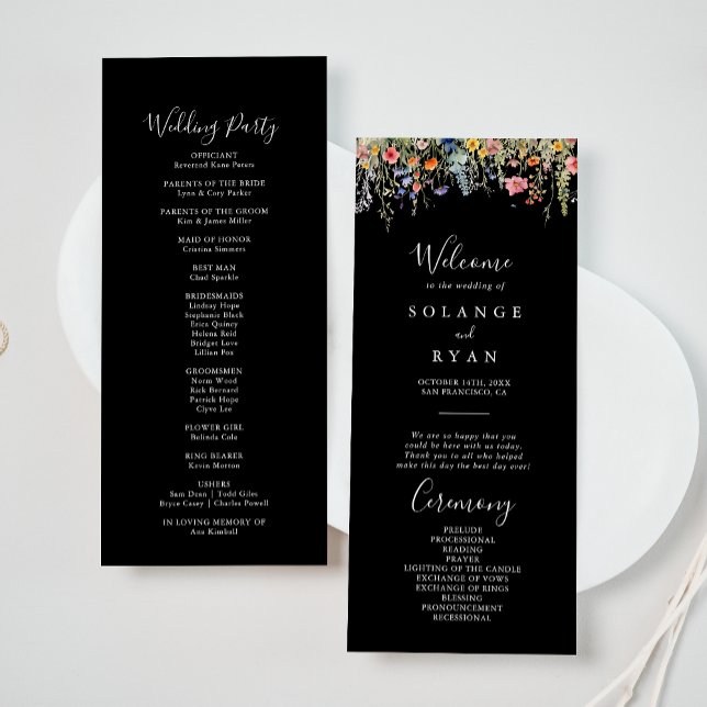 Programa de Casamento Botânico de Prado Rústico (Criador carregado)
