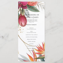 Programa de Casamento Botânico no Paraíso Floral T